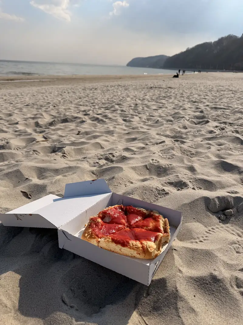 Na plaży w Gdyni